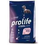 Prolife Pet Sterilised Sensitive Adult Mini Cane (Maiale e Riso) - secco 2kg
