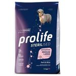 Prolife Pet Sterilised Sensitive Adult Medium/Large Cane (Maiale e Riso) - secco 12Kg