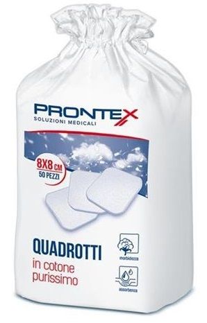 Prontex Quadrotti in Cotone 50 pezzi