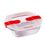 Pyrex Cook&Heat teglia quadrata con coperchio
