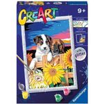 Ravensburger CreArt Cagnolini con Girasoli