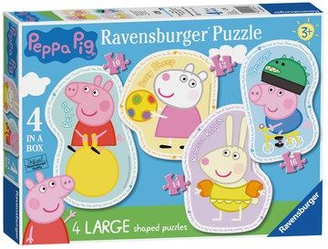Ravensburger Peppa Pig 4 in a box shaped