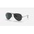 Ray-Ban Aviator Classic Lucido Nero Lenti Nere