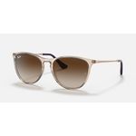 Ray-Ban Erika Kids Lucido Marrone Chiaro Trasparente Lenti Marroni Sfumate