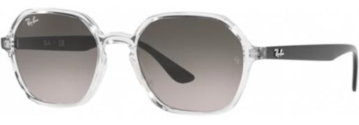 Ray-Ban RB4361 Nero Trasparente Lenti Grigie