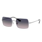 Ray-Ban Rectangle 1969 Argento Lenti Blu/Grigie