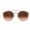 Ray-Ban Round Double Bridge Bronzo-Rame Rosa Lenti Marroni