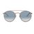 Ray-Ban Round Double Bridge Bronzo-Rame Trasparente Lenti Azzurre