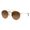 Ray-Ban Round Double Bridge Oro Lenti Marroni Sfumate