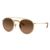 Ray-Ban Round Double Bridge Oro Lenti Marroni Sfumate
