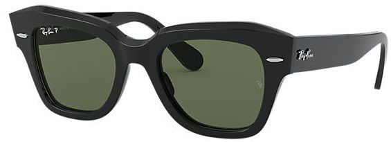 Ray-Ban State Street Nero Lenti Verdi Sfumate