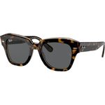 Ray-Ban State Street Tartarugato Marrone Lenti Grigio Scuro