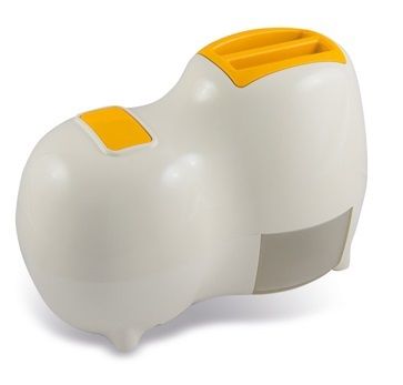 Grattugia Elettrica Reber 'Fido' 140W | Per Formaggio, Pane E Cioccolato - Bianco/Giallo