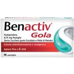 Reckitt Benckiser Benactiv gola 16 pastiglie eucalipto e miele senza zucchero