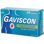 Reckitt Benckiser Gaviscon 500mg+267mg 24 compresse menta