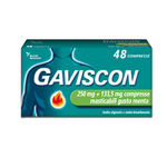 Reckitt Benckiser Gaviscon 250mg+133.5mg 48 compresse menta