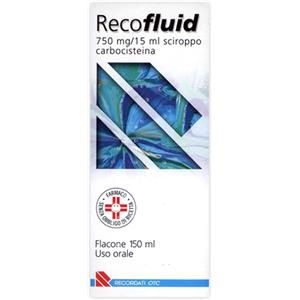 Recordati Recofluid 750mg sciroppo flacone 150ml