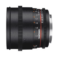 Samyang 85mm T1.5 VDSLR AS IF UMC II SLR Nero