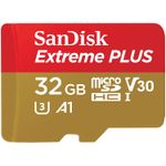 SanDisk Extreme Plus microSD UHS-I Class 3 32GB