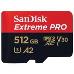 SanDisk Extreme PRO MicroSDXC Class 10 U3 512GB