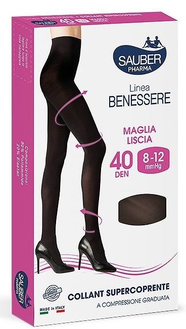 Sauber Collant Linea Classica 40 Denari Taglia 2