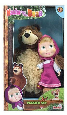 Simba Masha e Orso Set Bambole 23 e 43cm