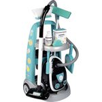 Smoby Carrello delle Pulizie con Aspirapolvere Nero