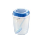 Snips Porta Yogurt Refrigerato con Cucchiaino Lunch Box Contenitori per  Cibi 0,5 LT Colore Azzurro Coperchio con Chiusura di Sicurezza Made in  Italy Bpa Free, 0.5 Litri, plastica, Blu