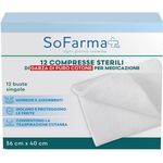 SoFarma+ Compresse Sterili in Cotone 36x40cm 12 pezzi