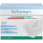 SoFarma+ Compresse Sterili in TNT 18x40cm 12 pezzi