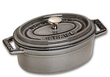 Staub Cocotte casseruola ovale grigio 15cm