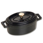 Staub Cocotte casseruola ovale nero 29cm