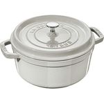 Staub Cocotte casseruola tonda tartufo bianco 24cm