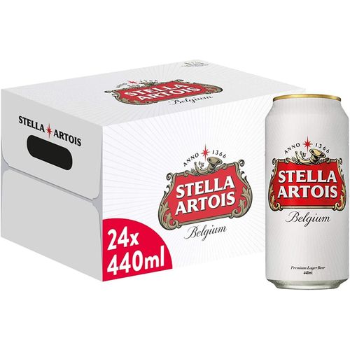 Stella Artois Lager Beer Lattina 24 x 44 cl