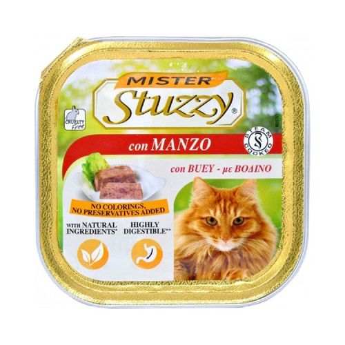 Stuzzy Mister Cat con Manzo - umido 100g