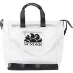 Sundek Borsa da Spiaggia Grande In Mesh Bianca