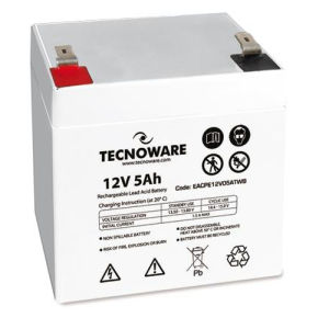 Tecnoware Batteria Ermetica al Piombo 12 V Capacità 9 Ah, per UPS