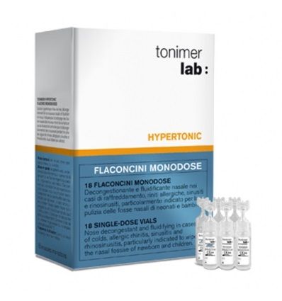 Tonimer Hypertonic Soluzione Ipertonica Flaconcini 18 flaconcini