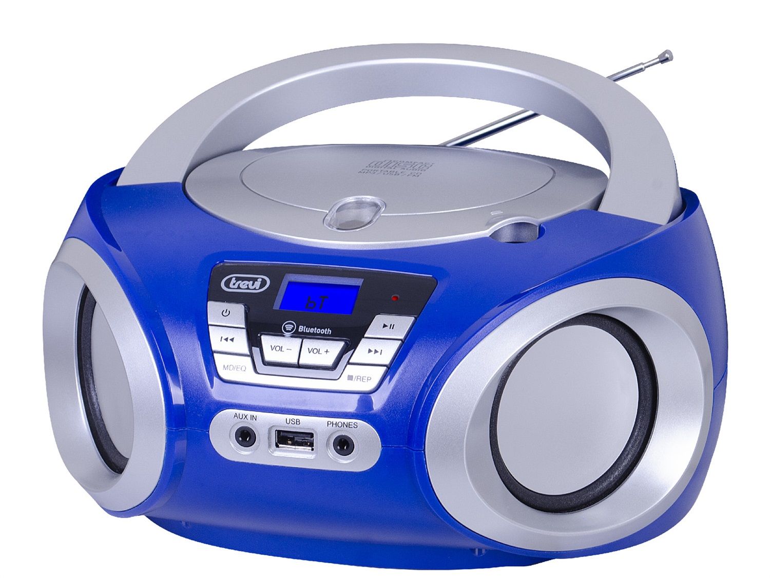 Radio Portatile Trevi DAB 7F92 R - DAB/DAB+, Display Leggibile, Batteria Litio, Blu - Foto 4
