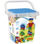 Unico Plus Mattoncini secchio 100 pezzi