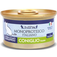 Unipro Monoproteico Gatto Sterilizzato/Sovrappeso (Coniglio) - umido 85g