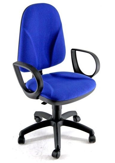 FurnitureR Sedia Ufficio Girevole Senza Braccioli | Comoda E Colorata Per Camera Da Letto E Studio | Regolabile In Altezza, Blu Caramella - 2