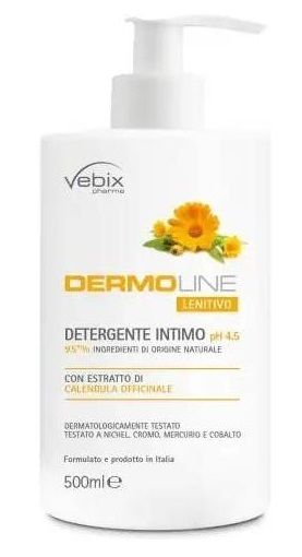 Vebix Dermoline Detergente Intimo PH 4.5 500ml