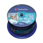 Verbatim AZO Printable CD-R 80 Min. 52x (50 pcs cakebox)
