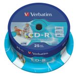 Verbatim CD-R 700MB 52x Printable 25 pz