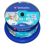 Verbatim CD-R 700MB 52x Printable 50 pz