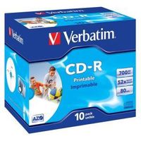 Verbatim CD-R 80 Min. 52x Printable (10 pcs)