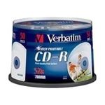 Verbatim CD-R 80 Min. 52x Printable (50 pcs)