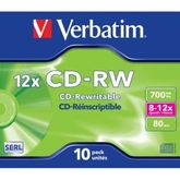 Verbatim DataLifePlus CD-RW 80 Min. 10x (10 pcs)