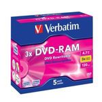 Verbatim DVD-RAM 4.7 GB 3x (5 pcs)